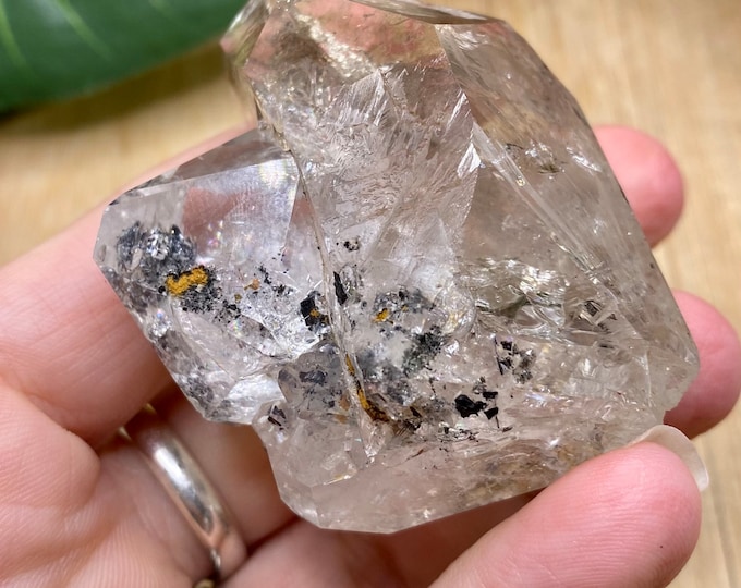Herkimer Diamond crystal geode cluster HERK102