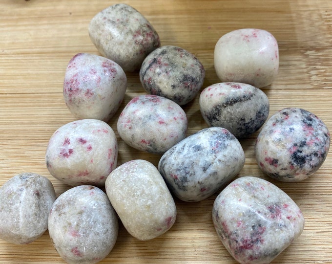 Tumbled Cinnebar Stones Set with Gift Bag cinnabrite huantonite