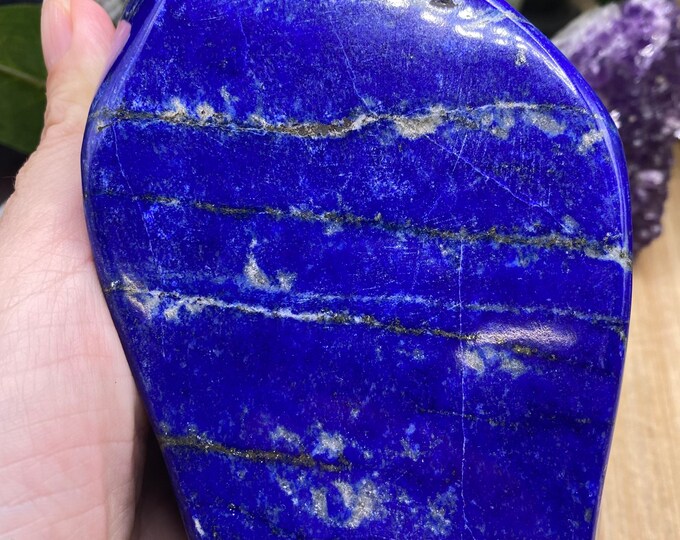 Lapis Lazuli Crystal freeform slab LAPIS10