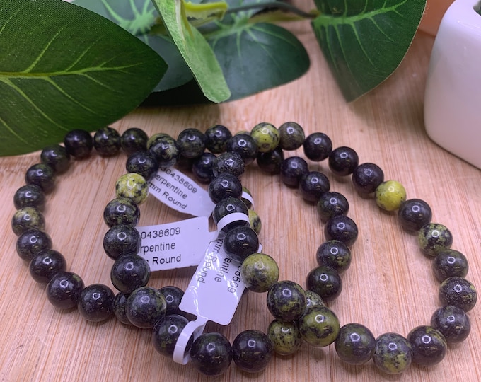 8mm Serpentine Bead Bracelet SME24 RB