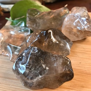 Smoky Quartz nuggets Tumbled pieces stone crystal