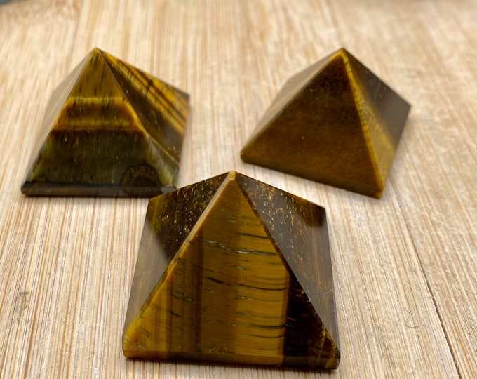 Polished Tigers Eye Pyramid SME24