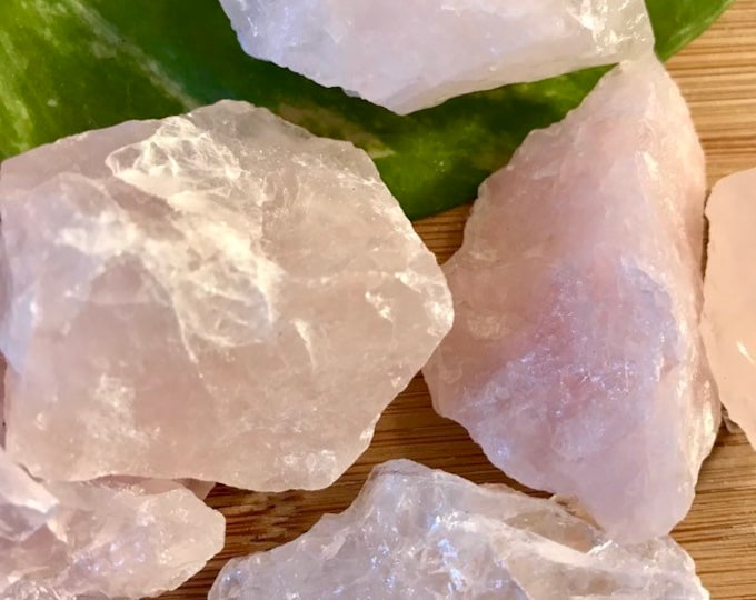 Small Natural Rose Quartz crystal geode healing cluster NS