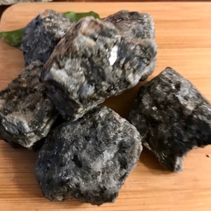 Natural Larvikite raw rough crystal healing geode Lg. SME24