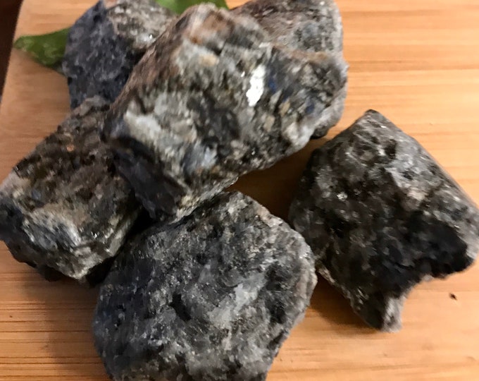 Natural Larvikite raw rough crystal healing geode