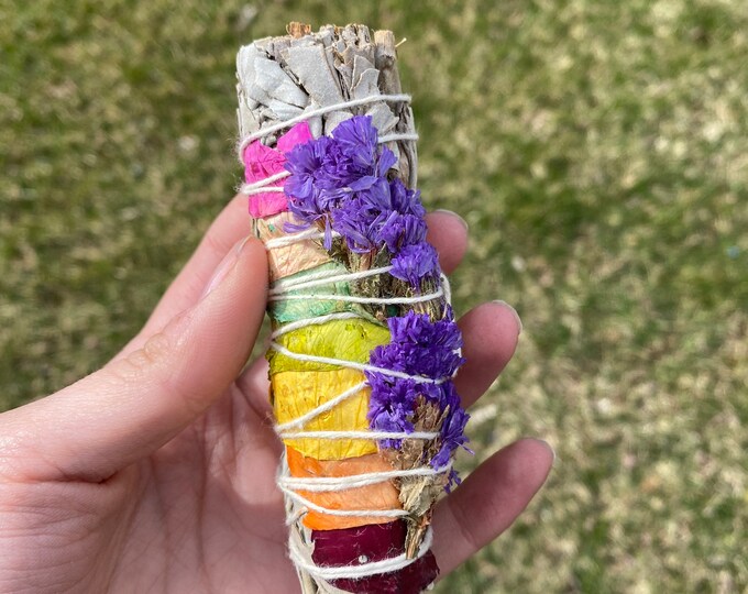 One White Sage Chakra smudging stick smudge sacred salvia SME24