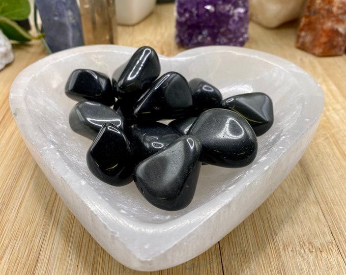 Tumbled Rainbow Obsidian Stones Set with Gift Bag