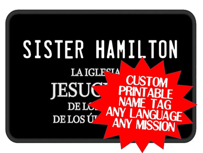 It is a photo of Missionary Name Tag Printable pertaining to elder name This is a photo of Missionary Name Tag Printable pertaining to elder name