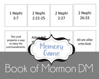 2024 Book of Mormon Seminary Doctrinal Mastery Memory Game
