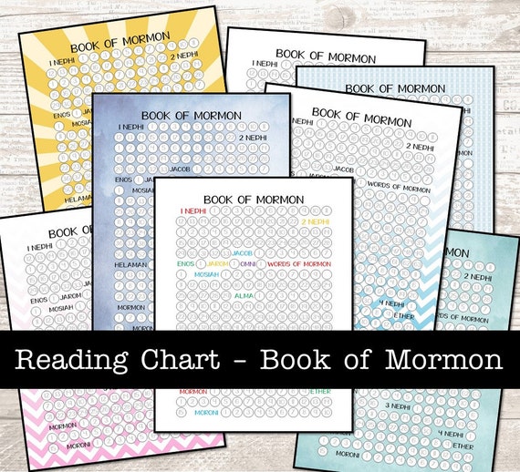 Book Of Mormon Seminary Reading Chart