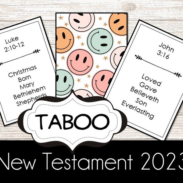 2023 New Testament Seminary Doctrinal Mastery Taboo Game