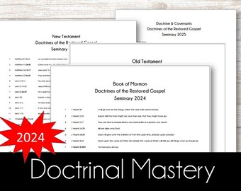 2023 New Testament Doctrinal Mastery License Plates Printable Seminary ...