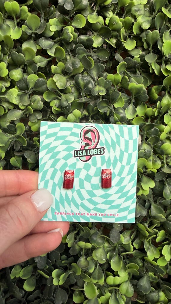 Dr. Pepper Earrings
