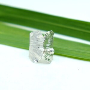 Silver gingko leaf ring, gift for mum image 3