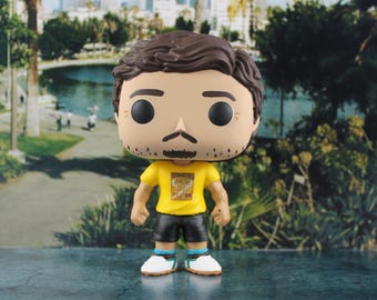 Custom Figure of Pedro Pascal (Lakers with Striped Socks)