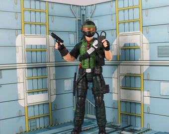 Custom Figure of GI Joe Classified Night Force Computer Tech Trooper