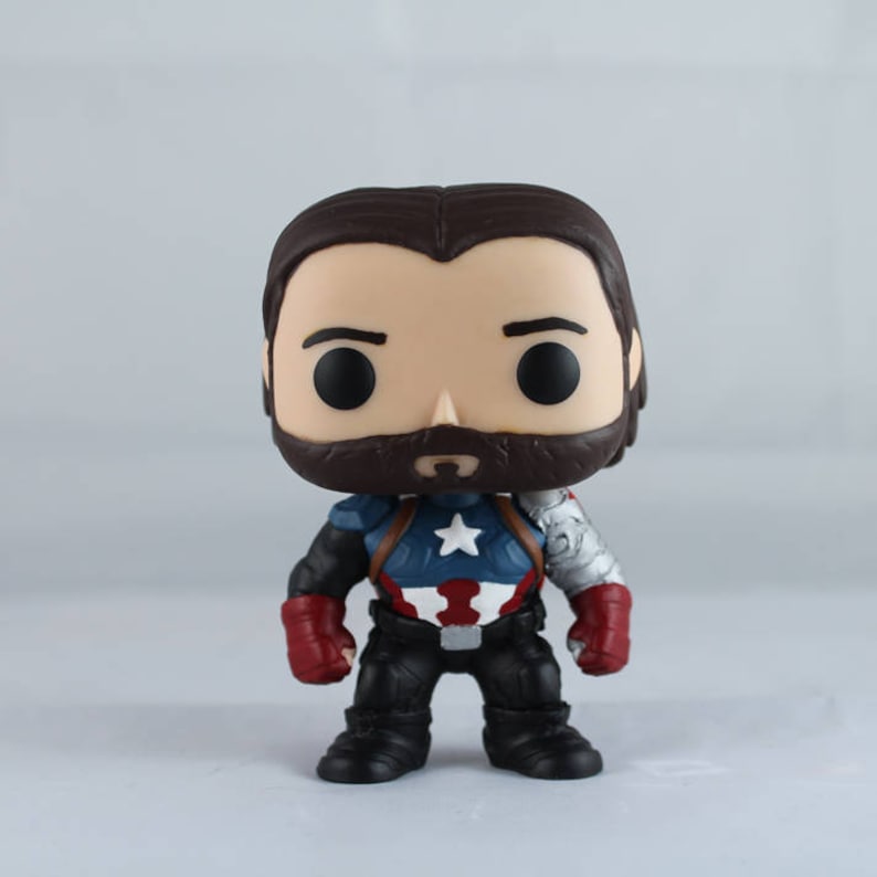 Custom Funko Pop of Infinity War's Captain America | Etsy
