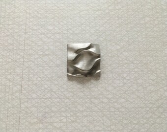 Modernist Pewter brooch by Aureli Bisbe