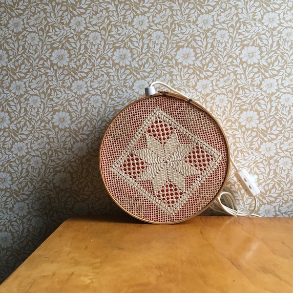 Vintage Swedish Näversöm wall lamp