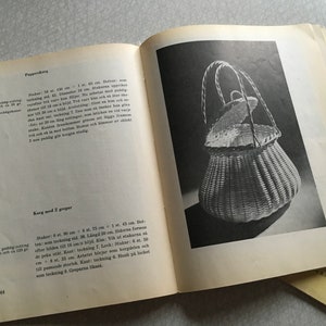 Vintage craft books on rattan and bast weaving // Mid century crafts // Weaving baskets and ornaments image 4