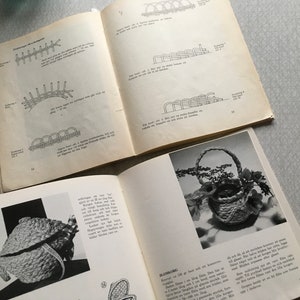 Vintage craft books on rattan and bast weaving // Mid century crafts // Weaving baskets and ornaments image 9