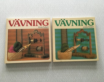 2 books on weaving / Vävning by Märtha Brodén / Swedish weaving patterns