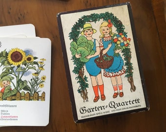 Antique card game / Ravensburger Garten Quartett