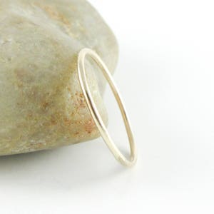 Skinny Gold Stacking Ring, Thin 14K Gold Filled Ring image 3