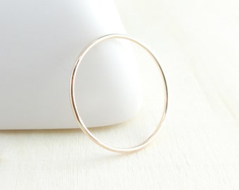 Extra Thin Gold Ring, Dainty 14K Gold Fill Stacking Ring