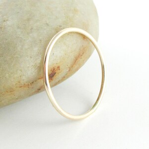 Skinny Gold Stacking Ring, Thin 14K Gold Filled Ring image 4