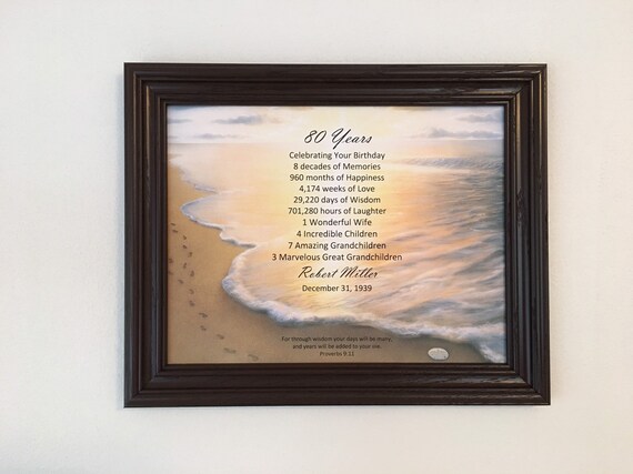 80th Birthday Gifts Party Decoration Religious Gift For Dad Etsy