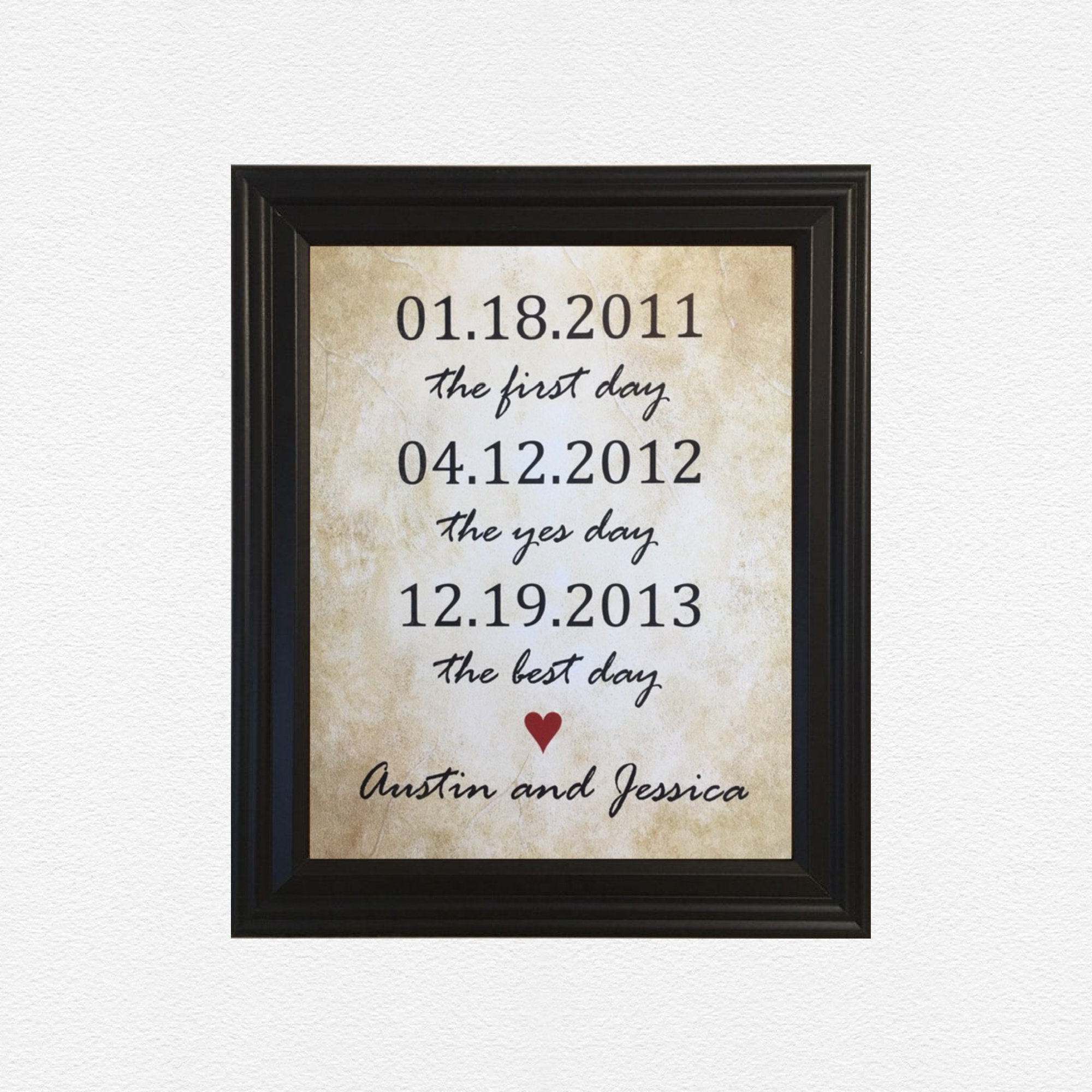 8th Anniversary Gift 8 Year Anniversary Gifts First Day Yes Etsy