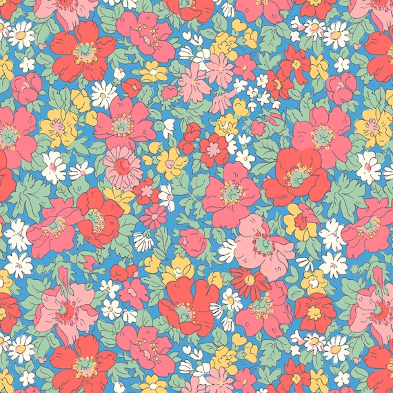 Midsummer Floral Embroidered Fabric