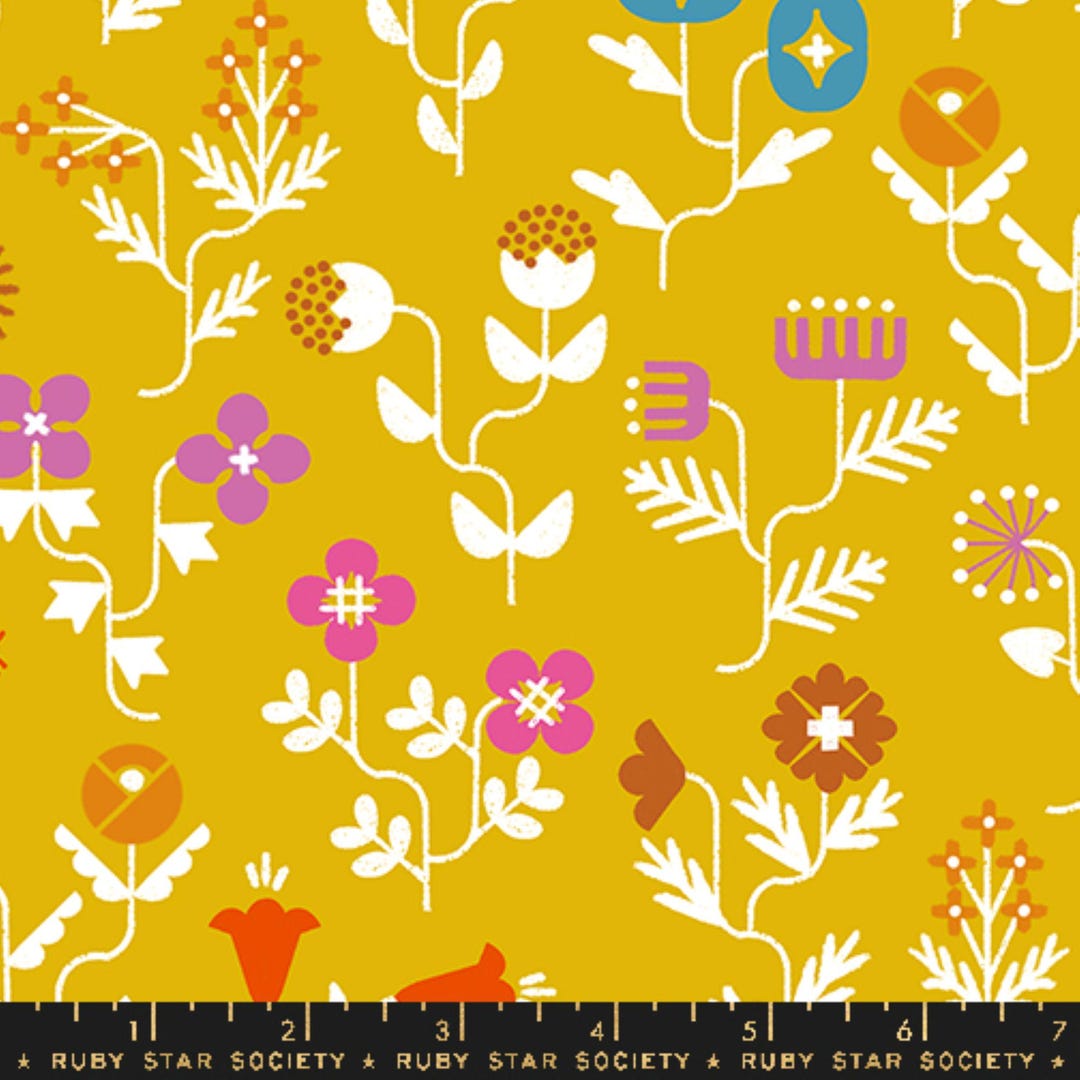 MODA Ruby Star Forget Me Not Canvas by Rashida Coleman RS1098 15L ...