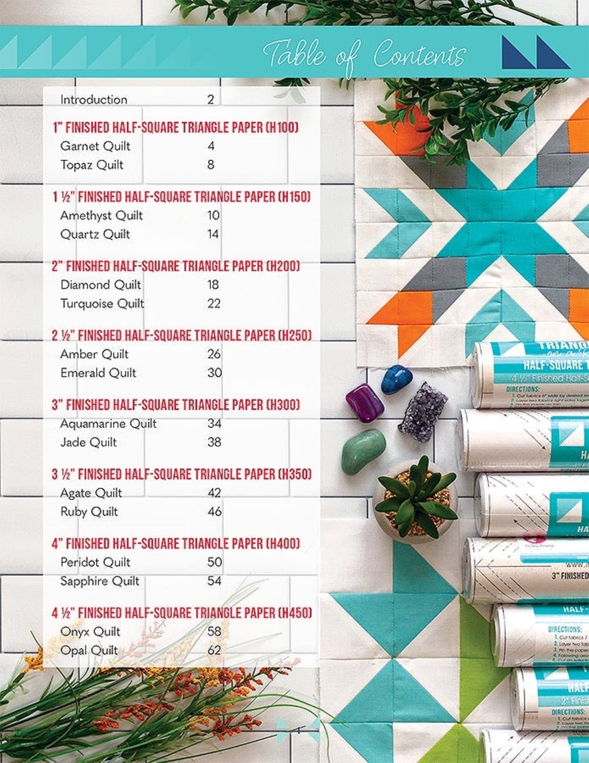 Triangles on a Roll Quilts Book From Its Sew Emma. Create Quilts Using ...