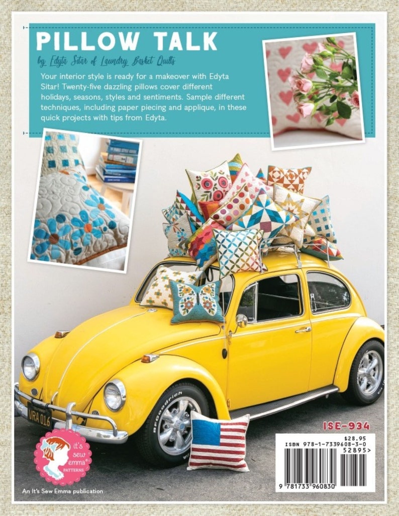 Pillow Talk Book by Edyta Sitar of Laundry Basket Quilts. 25 Etsy UK