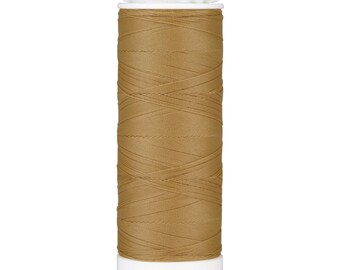Mettler Seraflex Sewing Thread. 1121 Toffee - Spool Size 130 m/142 yards. Makes straight stitch sewing extremely stretchable. 100%PTT