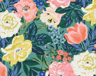 Organic Cotton Fabric 'Bouquet' from Perennial. 44/45" (111/114cm) Cloud9 Quilters Cotton - Free UK Postage,Modern Organic Cotton,Cloud Nine