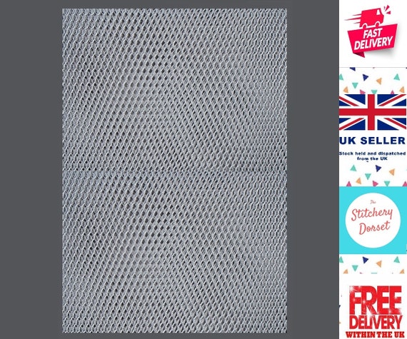 Mesh Lite Weight Pewter 54in Wide - PER QUARTER METRE Mesh Lite Weight Pewter 54in Wide - PER QUARTER METRE
