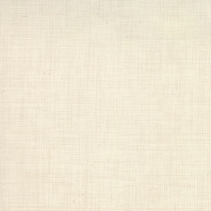 Puede incluir: Primer plano de una tela texturizada lisa de color blanco roto con un sutil patrón tejido.