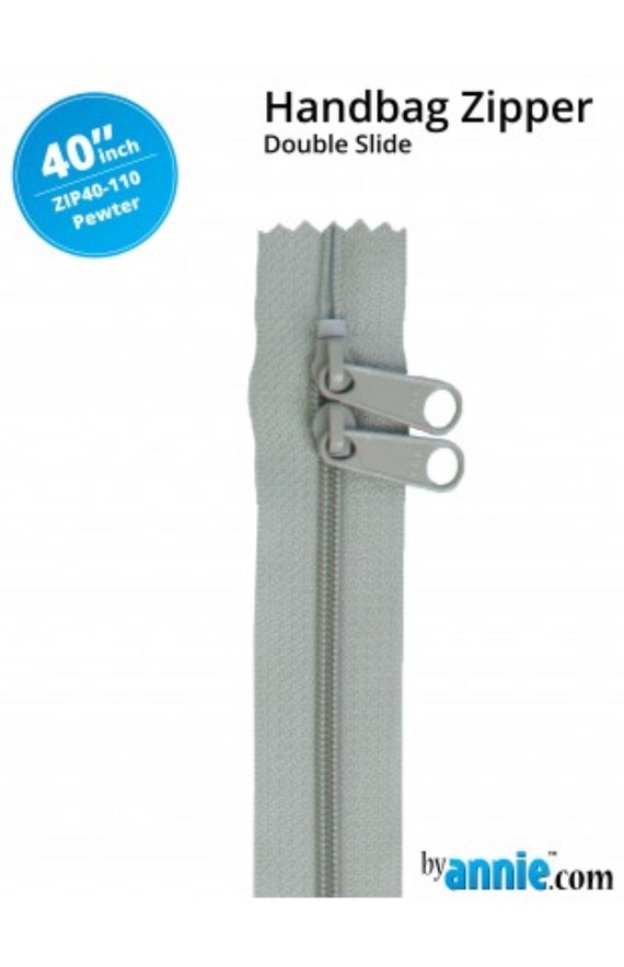 Handbag Zipper 40in Pewter Handbag Zipper 40in Pewter