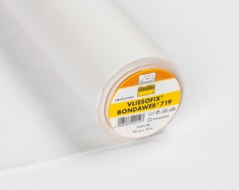 Bondaweb from Vlieseline. Iron on Adhesive Carrier Paper. 45cm wide. Double Sided Adhesive For Appliques, Handicrafts or Repair Work