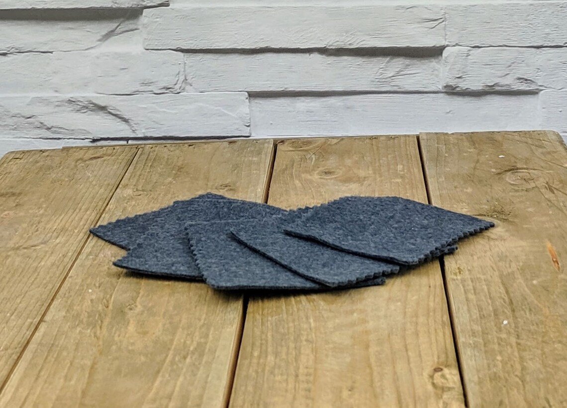 Reusable Nail Polish Remover Pad. Pack of 5 Charcoal Grey Etsy