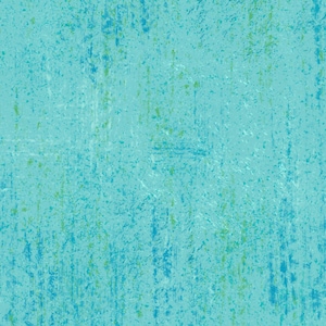 Op de afbeelding: Een getextureerde achtergrond in tinten turquoise, blauwgroen en lichtblauw. Het ontwerp heeft verticale strepen en gespikkelde patronen, waardoor een verweerd, artistiek effect ontstaat. De algehele esthetiek doet denken aan verweerde oppervlakken.