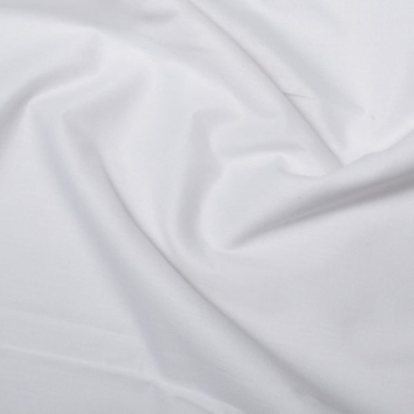 100% Cotton, Woven Fusible Interlining in White or Black, 90cm wide, 110gsm. Interfacing for light to medium weight garments