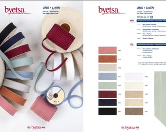 Bias Binding, LINEN/Cotton blend by the metre.  18mm Wide. BEIGE. By 'Byetsa' (Fany) colour number 04. (Blend percentages 56Linen/44Cotton)