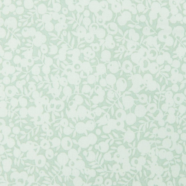 Liberty Wiltshire Shadow Blender Fabric en sauge. Beau tissu Lasenby Cotton pour le matelassage, projets de couture patchwork