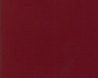 Bella Solid BURGUNDY Plain/basic From Moda Fabrics. Colour