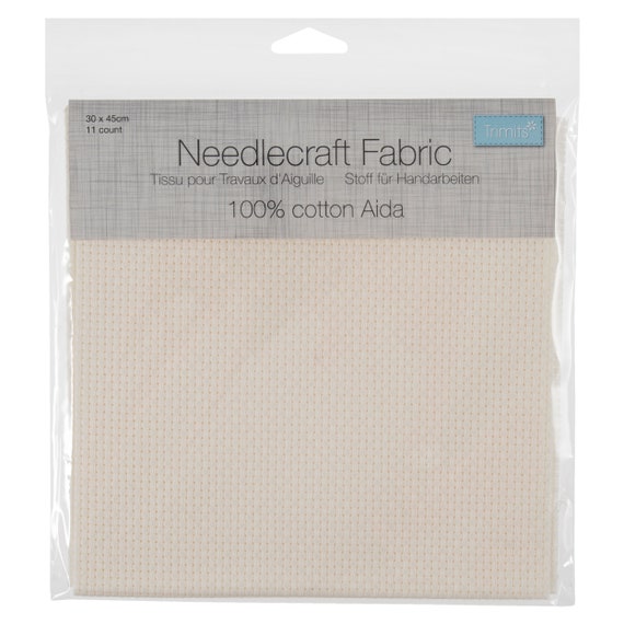 Premium 18 Count Aida Cloth Elevate Your Stitching With Multiple Sizes 100%  Cotton 59-inch White Fabric for Cross Stitch,embroidery,crafting 