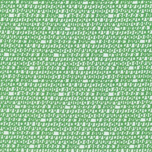 May include: A repeating pattern of green loops on a white background. The loops are densely packed, creating a textured appearance. The design is simple and modern, suitable for various applications.